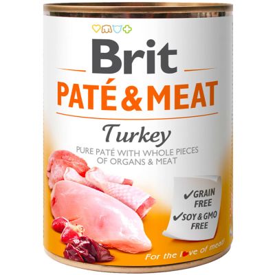 Brit Care Paté & Meat Turkey 800gr Brit Care Paté & Meat Turkey 800gr