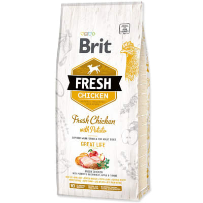 Brit Fresh Chicken with Potato Adult Great Life 12kg Brit Fresh Chicken with Potato Adult Great Life 12kg