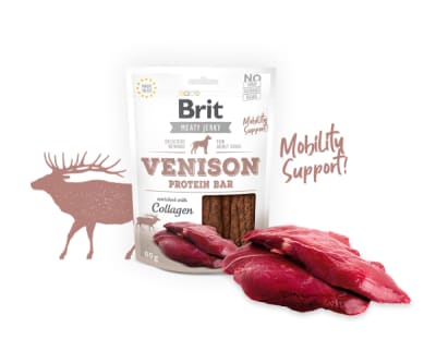 Brit Meaty Jerky Venision Protein Bar Snack Para Perros Sabor Venado 200gr Brit Meaty Jerky Venision Protein Bar Snack Para Perros Sabor Venado 200gr
