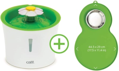 Cat It COMBO Fuente Bebe Flor 3 Litros + Mantel con plato Cat It COMBO Fuente Bebe Flor 3 Litros + Mantel con plato