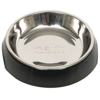 Cat it Plato Acero Inoxidable con Borde Bajo Color Negro Cat it Plato Acero Inoxidable con Borde Bajo Color Negro