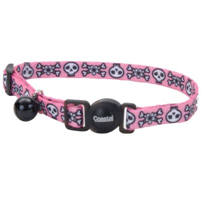 Coastal Fashion Collar Pink Skulls Cat Coastal Fashion Collar Pink Skulls Cat