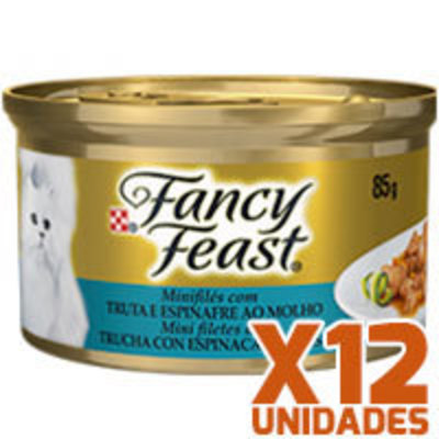 Fancy Feast - Trucha Espinaca x 12 unidades Fancy Feast - Trucha Espinaca x 12 unidades