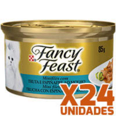 Fancy Feast - Trucha Espinaca x 24 unidades Fancy Feast - Trucha Espinaca x 24 unidades
