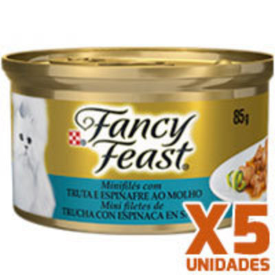 Fancy Feast - Trucha Espinaca x 5 unidades Fancy Feast - Trucha Espinaca x 5 unidades