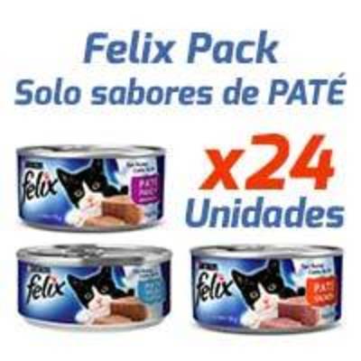 Felix en Latas - Sabores de Paté - Pack 24 Unidades Felix en Latas - Sabores de Paté - Pack 24 Unidades