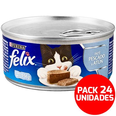 Felix en Latas - Solo Paté de Pescado y Atún - Pack 24 unidades Felix en Latas - Solo Paté de Pescado y Atún - Pack 24 unidades