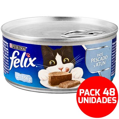 Felix en Latas - Solo Paté de Pescado y Atún - Pack 48 unidades Felix en Latas - Solo Paté de Pescado y Atún - Pack 48 unidades