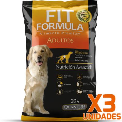 Fit Formula Adulto 20kg X 3 unidades Fit Formula Adulto 20kg X 3 unidades