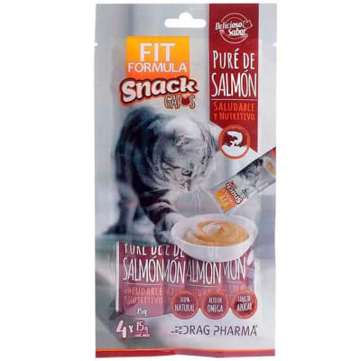 Fit Formula Snack para Gatos Pure de Salmón 60gr Pack 6 Sobres Fit Formula Snack para Gatos Pure de Salmón 60gr Pack 6 Sobres
