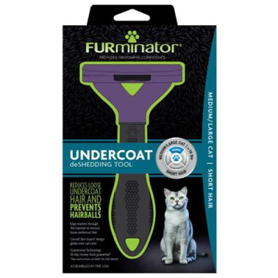 FURminator SHORT HAIR deShedding Tools FOR CAT, Medium / Large FURminator SHORT HAIR deShedding Tools FOR CAT, Medium / Large