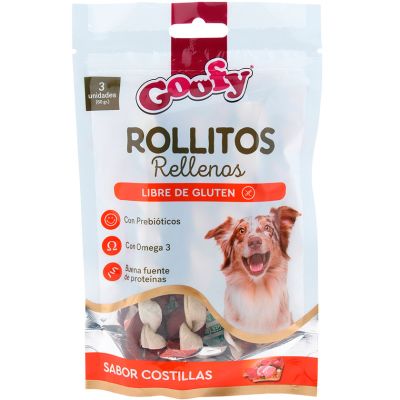 Goofy Rollitos Rellenos Raza Mediana Grande 60gr Goofy Rollitos Rellenos Raza Mediana Grande 60gr