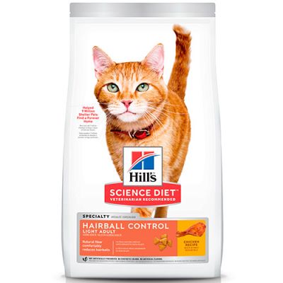 Hills Cat Adult Hairball Control LIGHT 3.17kg Hills Cat Adult Hairball Control LIGHT 3.17kg
