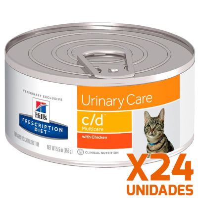 Hills c/d Felino Urinary Care Lata Pack 24 Unidades Hills c/d Felino Urinary Care Lata Pack 24 Unidades