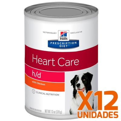 Hills h/d Canino Cuidado Cardiaco Lata 370gr Pack 12 unidades Hills h/d Canino Cuidado Cardiaco Lata 370gr Pack 12 unidades