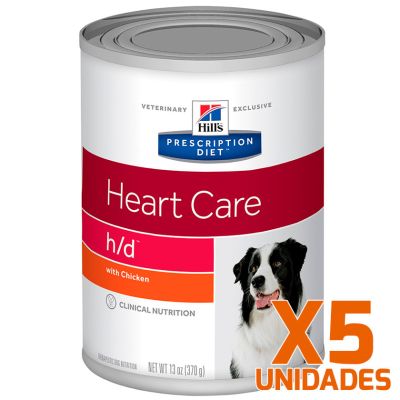 Hills h/d Canino Cuidado Cardiaco Lata 370gr Pack 5 unidades Hills h/d Canino Cuidado Cardiaco Lata 370gr Pack 5 unidades