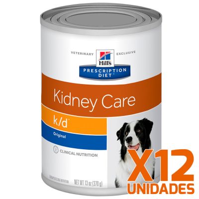 Hills k/d Canino Renal Lata 370gr Pack 12 Unidades Hills k/d Canino Renal Lata 370gr Pack 12 Unidades