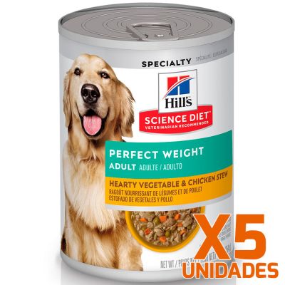 Hills Lata Dog Adult Perfect Weight Pack 5 Unidades Hills Lata Dog Adult Perfect Weight Pack 5 Unidades