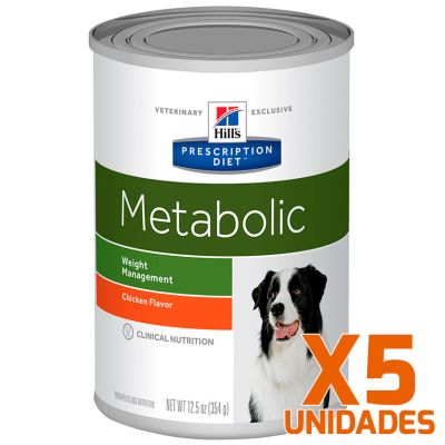 Hills Metabolic Canino Lata 370gr Pack 5 Unidades Hills Metabolic Canino Lata 370gr Pack 5 Unidades