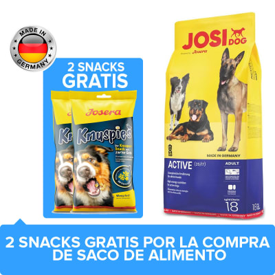Josera Josidog Adulto Active 18kg + KNUSPIES 150GR Gratis Josera Josidog Adulto Active 18kg + KNUSPIES 150GR Gratis