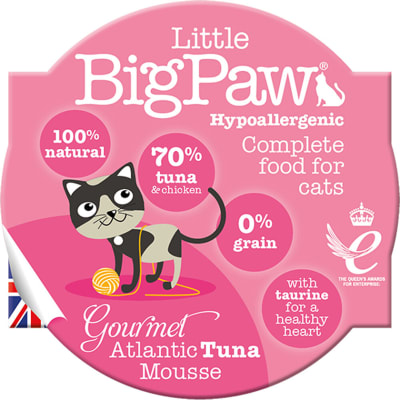 Little Big Paw Snack para Gatos Sabor Atún Atlantico 85gr Little Big Paw Snack para Gatos Sabor Atún Atlantico 85gr