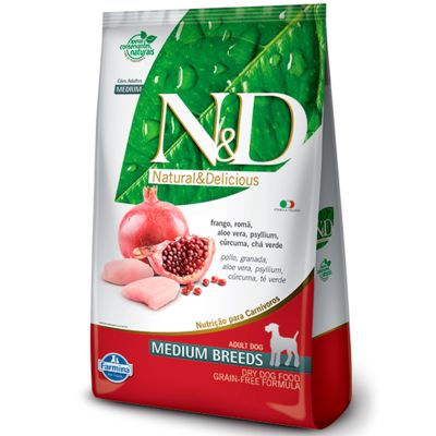 Natural and Delicious Grain Free Canine Pollo y Granada Adult Medium 10.1kg Natural and Delicious Grain Free Canine Pollo y Granada Adult Medium 10.1kg