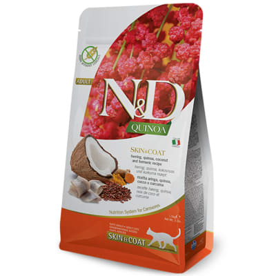 Natural and Delicious Quinoa Feline Skin Coat Arenque 1.5kg Natural and Delicious Quinoa Feline Skin Coat Arenque 1.5kg