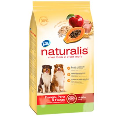 Naturalis Perros Adultos Pollo, Pavo y Frutas 15kg Naturalis Perros Adultos Pollo, Pavo y Frutas 15kg