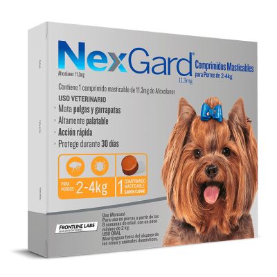 Nexgard 2 a 4kg 1 Comprimido Masticable Nexgard 2 a 4kg 1 Comprimido Masticable