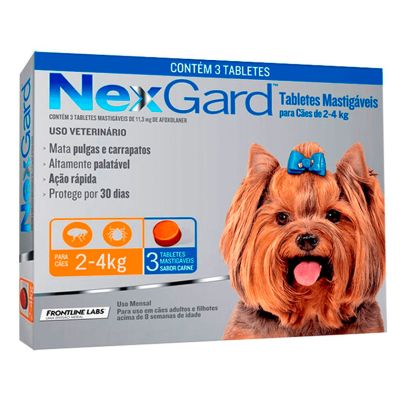 Nexgard 2 a 4kg 3 Comprimidos Masticables Nexgard 2 a 4kg 3 Comprimidos Masticables