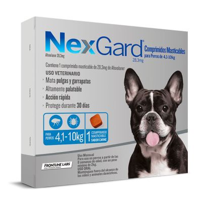 Nexgard 4 a 10kg 1 Comprimido Masticable Nexgard 4 a 10kg 1 Comprimido Masticable