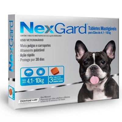 Nexgard 4 a 10kg 3 Comprimidos Masticables Nexgard 4 a 10kg 3 Comprimidos Masticables