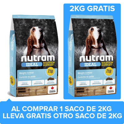 Nutram I18 Ideal Solution Support 2kg + 2kg Gratis Nutram I18 Ideal Solution Support 2kg + 2kg Gratis