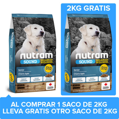Nutram S10 Sound Balanced Wellness 2kg + 2KG GRATIS Nutram S10 Sound Balanced Wellness 2kg + 2KG GRATIS