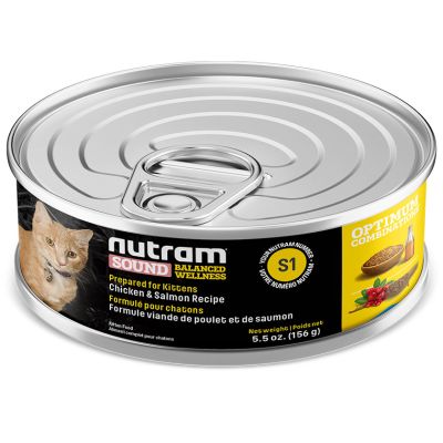 Nutram S1 Sound Kitten Lata 156gr Nutram S1 Sound Kitten Lata 156gr
