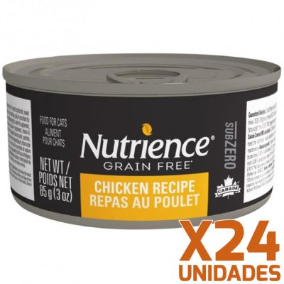 Nutrience Cat SubZero Lata Pollo 85gr X 24 UNIDADES Nutrience Cat SubZero Lata Pollo 85gr X 24 UNIDADES