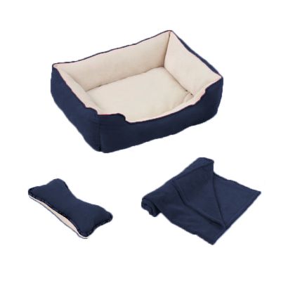 Pawise Cama + Manta + Cojín Azul Pawise Cama + Manta + Cojín Azul