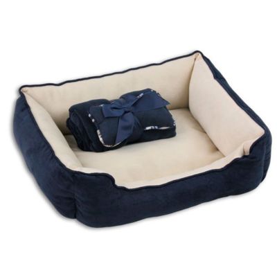 Pawise Cama + Manta + Cojín Azul Pawise Cama + Manta + Cojín Azul