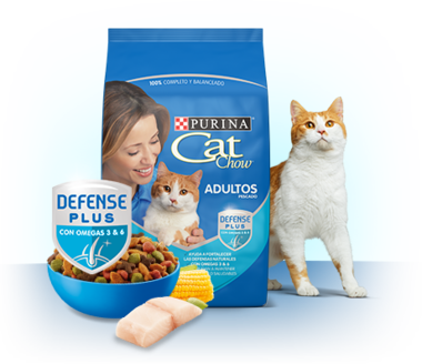 Purina Cat Chow Adultos Pescado con Defense Plus 8kg Purina Cat Chow Adultos Pescado con Defense Plus 8kg