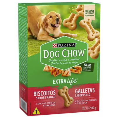 Purina Dog Chow Snacks Galletas sabor pollo adultos medianos y grandes 500gr Purina Dog Chow Snacks Galletas sabor pollo adultos medianos y grandes 500gr
