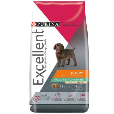 Purina Excellent Puppy Chicken & Rice Medium & Large Breed 3kg Purina Excellent Puppy Chicken & Rice Medium & Large Breed 3kg