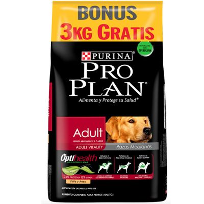 Purina Pro Plan Adult Razas Medianas con OptiLife 18KG Purina Pro Plan Adult Razas Medianas con OptiLife 18KG
