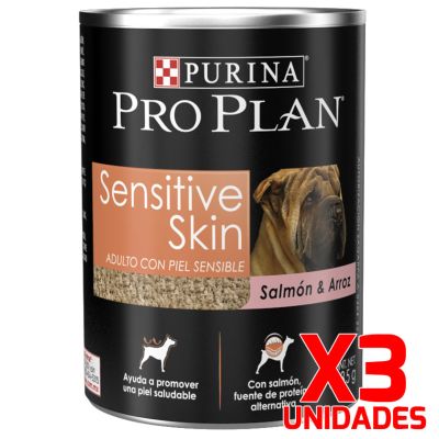 Purina Pro Plan Adult Sensitive Salmón y Arroz 368.5gr Pack 3 Unidades Purina Pro Plan Adult Sensitive Salmón y Arroz 368.5gr Pack 3 Unidades