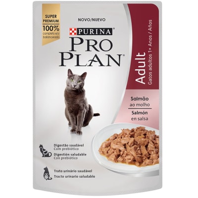 Purina Pro Plan Pouch Adult Cat Salmon en Salsa 85gr Pack 15 unidades Purina Pro Plan Pouch Adult Cat Salmon en Salsa 85gr Pack 15 unidades