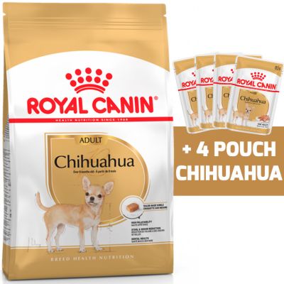 Royal Canin Chihuahua Adulto 1KG + 4 Royal Canin Chihuahua Adulto Pouch 85gr Royal Canin Chihuahua Adulto 1KG + 4 Royal Canin Chihuahua Adulto Pouch 85gr