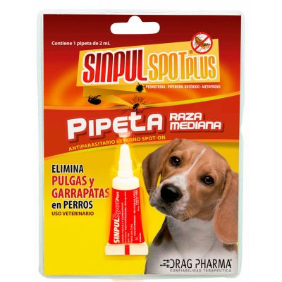 SinpulSpot Plus Pipeta Antipulgas - Razas Medianas SinpulSpot Plus Pipeta Antipulgas - Razas Medianas