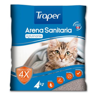 Traper Arena Sanitaria Aglutinante 4kg Traper Arena Sanitaria Aglutinante 4kg