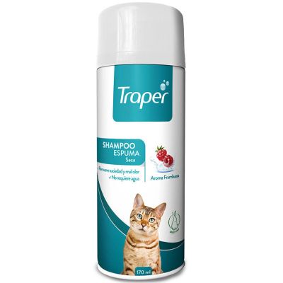 Traper Shampoo en Espuma Seca para Gatos 170ml Traper Shampoo en Espuma Seca para Gatos 170ml