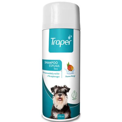 Traper Shampoo en Espuma Seca para Perros 170ml Traper Shampoo en Espuma Seca para Perros 170ml