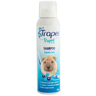 Traper Shampoo en Espuma Seca para Perros Cachorros 170ml Traper Shampoo en Espuma Seca para Perros Cachorros 170ml
